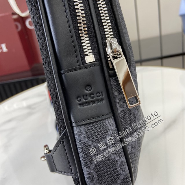 Gucci專櫃古馳最新款小型斜挎包男士胸包 jh2882型號：822073